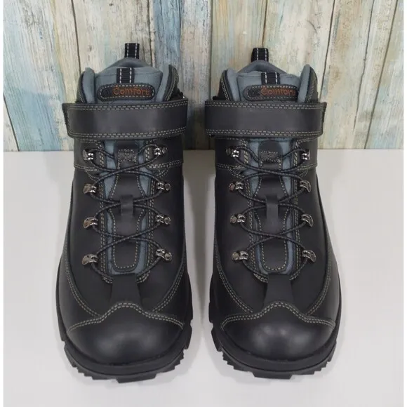 Dr. Comfort Yukon Men's 11.5 (XW) Therapeutic Diabetic Hiking Work Boots Black