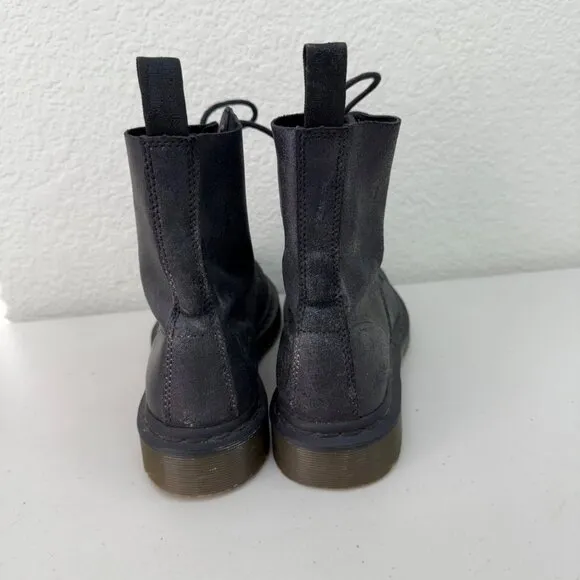 Dr Doc Martens Pascal Iridescent Lace Up Boots Shoes Womens size 8 Euro 39