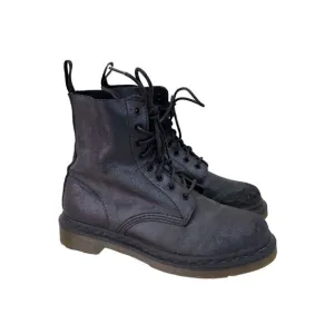 Dr Doc Martens Pascal Iridescent Lace Up Boots Shoes Womens size 8 Euro 39