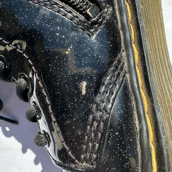 Dr. Martens 1460 Glitter J Lace up Boots Coated Sparkle Kid’s/Girl’s Size 1