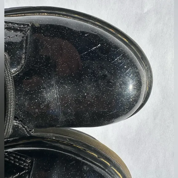 Dr. Martens 1460 Glitter J Lace up Boots Coated Sparkle Kid’s/Girl’s Size 1