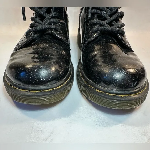 Dr. Martens 1460 Glitter J Lace up Boots Coated Sparkle Kid’s/Girl’s Size 1