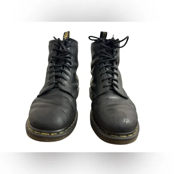 Dr. Martens 1460 Leather Boots Mens Size EU 43 US9 10 Black 11822 B9