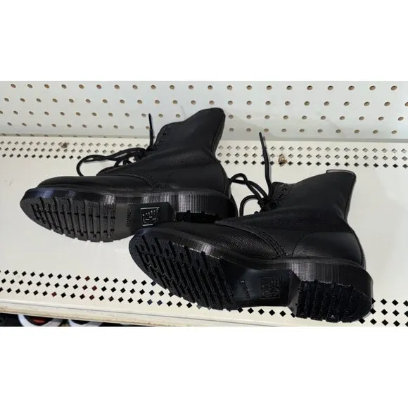 Dr. Martens 1460 Pascal Mono Womens Leather Combat Boots Size US 10 EU 42 Black