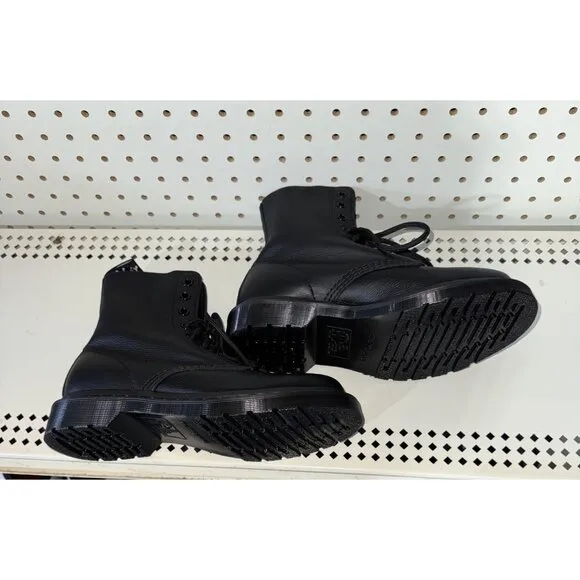 Dr. Martens 1460 Pascal Mono Womens Leather Combat Boots Size US 10 EU 42 Black