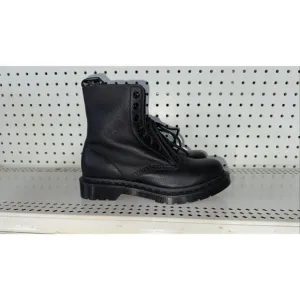 Dr. Martens 1460 Pascal Mono Womens Leather Combat Boots Size US 10 EU 42 Black