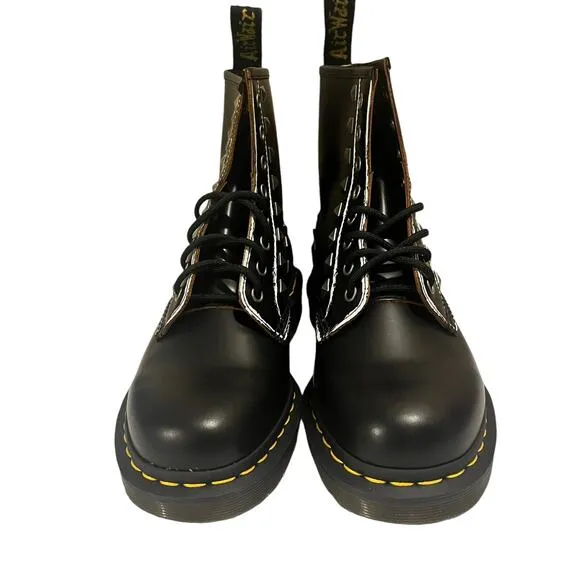 Dr. Martens 1460 Stud Boots •W 9/ M8•Studded Lace Up Combat Ankle Doc Black $178