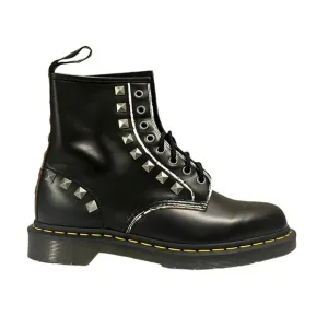 Dr. Martens 1460 Stud Boots •W 9/ M8•Studded Lace Up Combat Ankle Doc Black $178