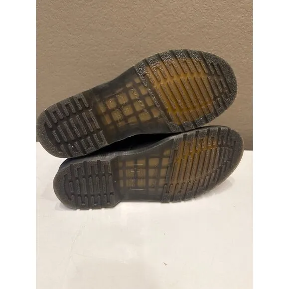 Dr. Martens 1460 Zip Nappa Leather Boots USL 10 Combat Zipper EUC