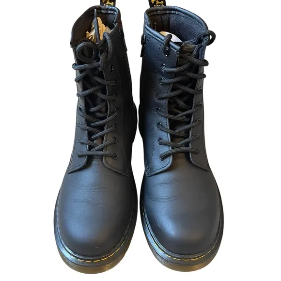 Dr. Martens 1460Y Black Leather Boots NEW Size 7