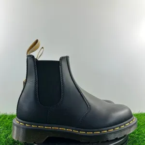 Dr. Martens 2976 Chelsea Boots Women Size 7 Black Vegan Leather Shoes NEW