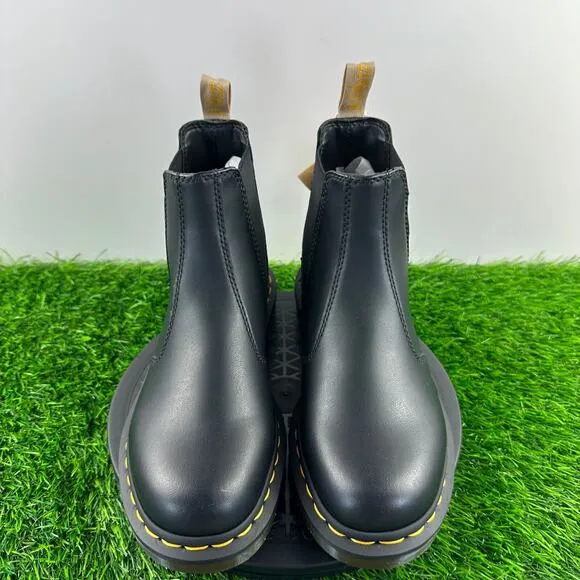 Dr. Martens 2976 Chelsea Boots Women Size 7 Black Vegan Leather Shoes NEW