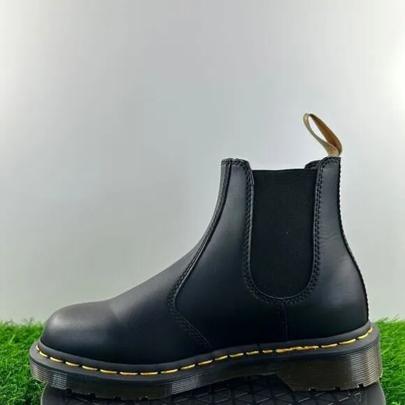 Dr. Martens 2976 Chelsea Boots Women Size 7 Black Vegan Leather Shoes NEW