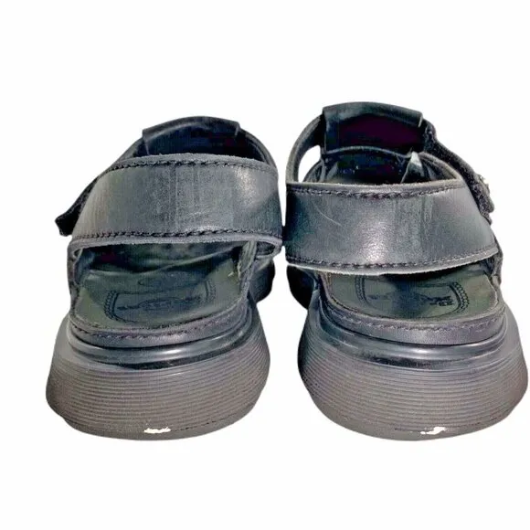Dr. Martens 9070 Fisherman Black Leather Woven Strap Sandals Mens Sz 12 US 11 UK