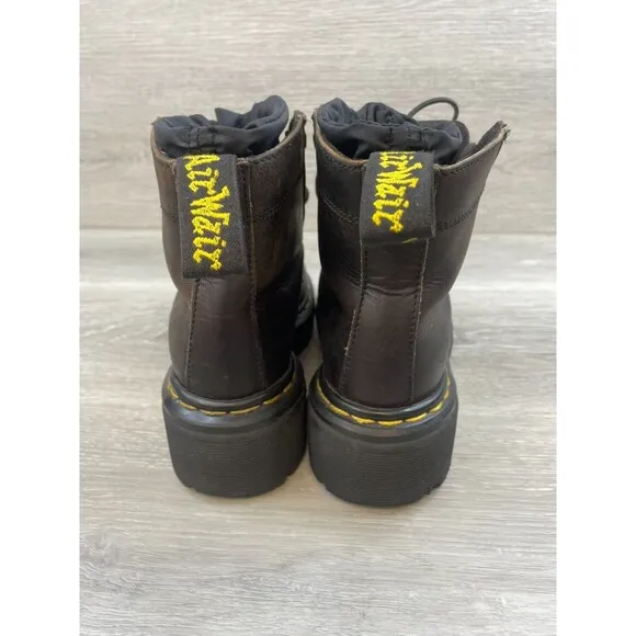 Dr. Martens Air Wair Women's Boot Work Combat Ankle Lace Up Leather US 4 Brown