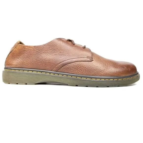 Dr. Martens Bexley 3-Eye Softwair Full Grain Leather Derby Shoes Brown Normcore