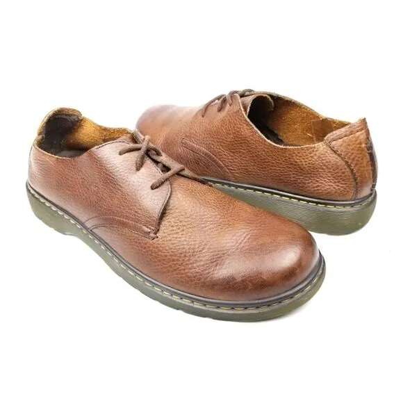 Dr. Martens Bexley 3-Eye Softwair Full Grain Leather Derby Shoes Brown Normcore