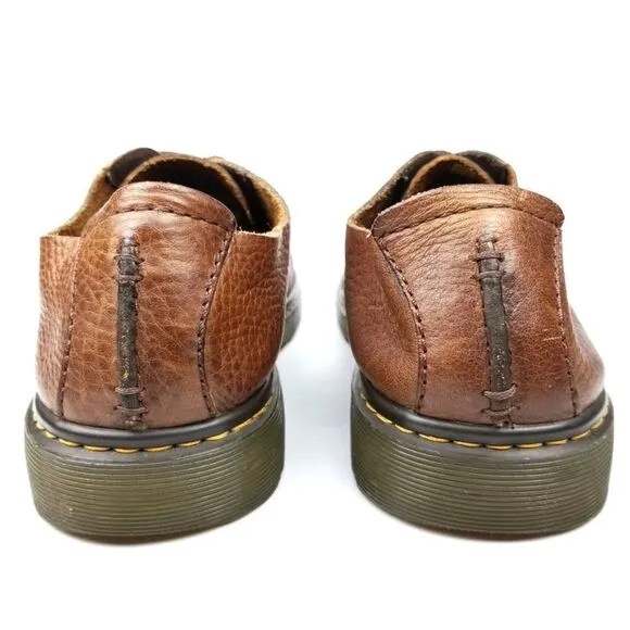 Dr. Martens Bexley 3-Eye Softwair Full Grain Leather Derby Shoes Brown Normcore