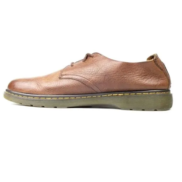 Dr. Martens Bexley 3-Eye Softwair Full Grain Leather Derby Shoes Brown Normcore