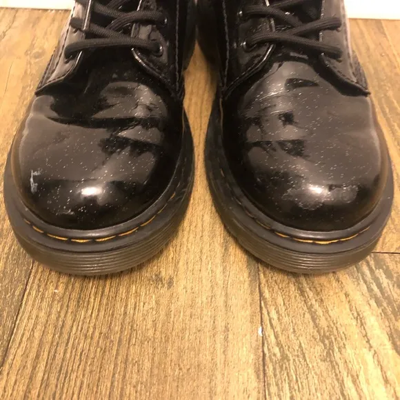 Dr. Martens Black Glitter Boots Sz. 2