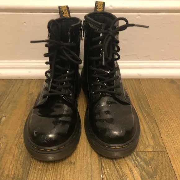 Dr. Martens Black Glitter Boots Sz. 2