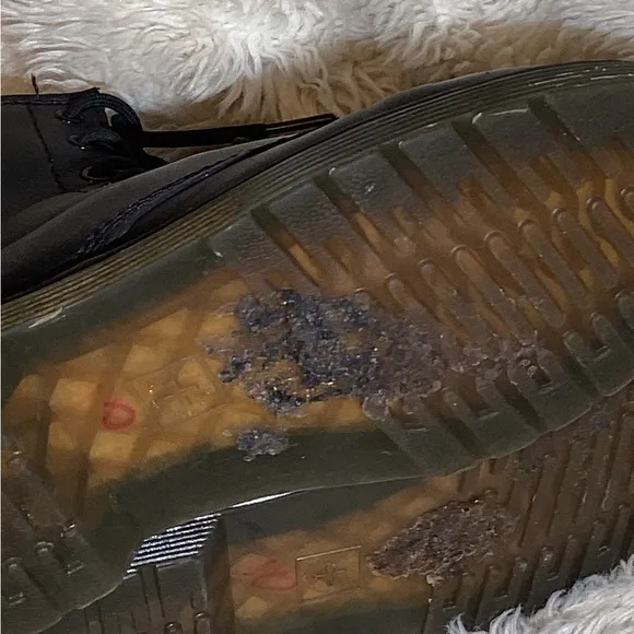 Dr Martens black leather boots size 3