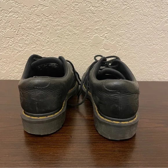 Dr. Martens Boston Black Leather Oxford Shoes Boots Mens Size 7 Style AW004