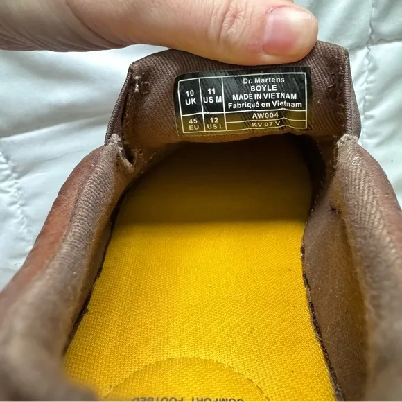 Dr. Martens Boyle Grizzly Leather Slip On Shoes