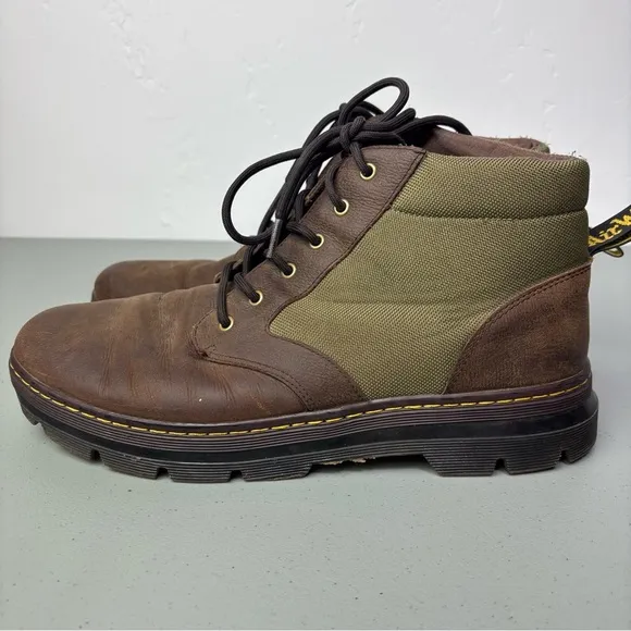 Dr. Martens Brown Two Tone Bonny II Boots Men's Size 13 Lace Up 6 Eye