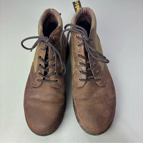 Dr. Martens Brown Two Tone Bonny II Boots Men's Size 13 Lace Up 6 Eye