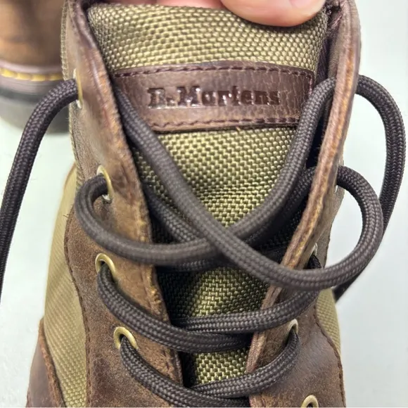 Dr. Martens Brown Two Tone Bonny II Boots Men's Size 13 Lace Up 6 Eye
