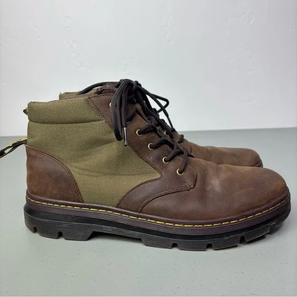 Dr. Martens Brown Two Tone Bonny II Boots Men's Size 13 Lace Up 6 Eye