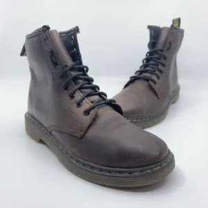Dr Martens Delaney Men’s Size 4 Brown Leather Size Zip Up Boots Shoes 1460