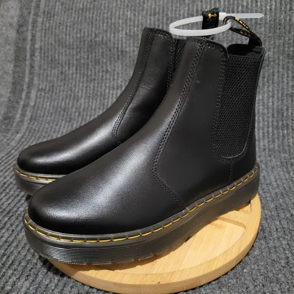 Dr. Martens Dorrian Ankle Boots Men's 5 / Women's 6 Black Leather Chelsea NEW
