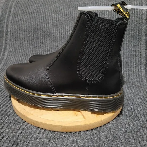 Dr. Martens Dorrian Ankle Boots Men's 5 / Women's 6 Black Leather Chelsea NEW