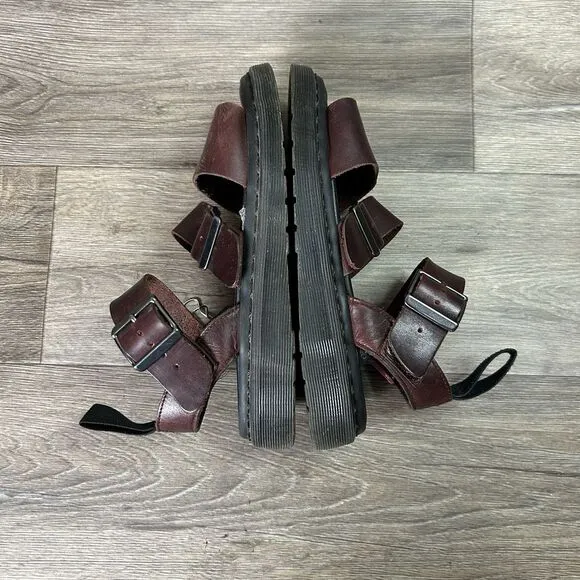 Dr Martens Gryphon Sandals Mens 38 / 6 Brown Leather Gladiator Shoes Doc Women 7