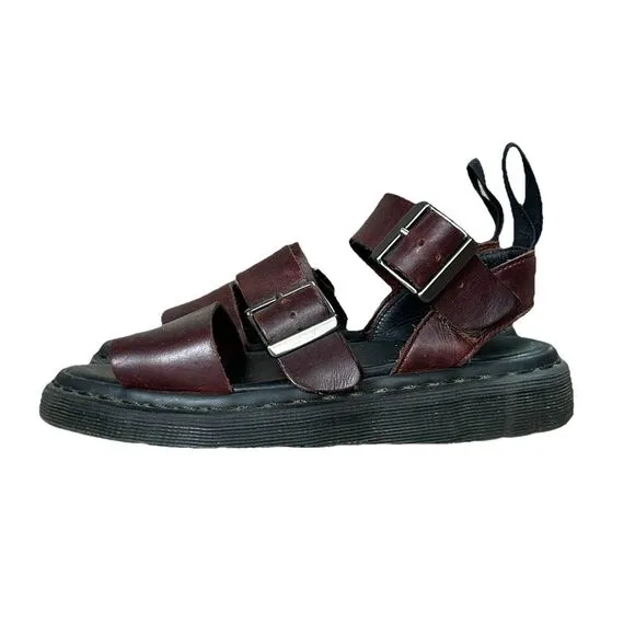 Dr Martens Gryphon Sandals Mens 38 / 6 Brown Leather Gladiator Shoes Doc Women 7