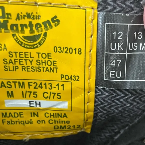 Dr Martens Icon Leather Steel Toe Work Boots