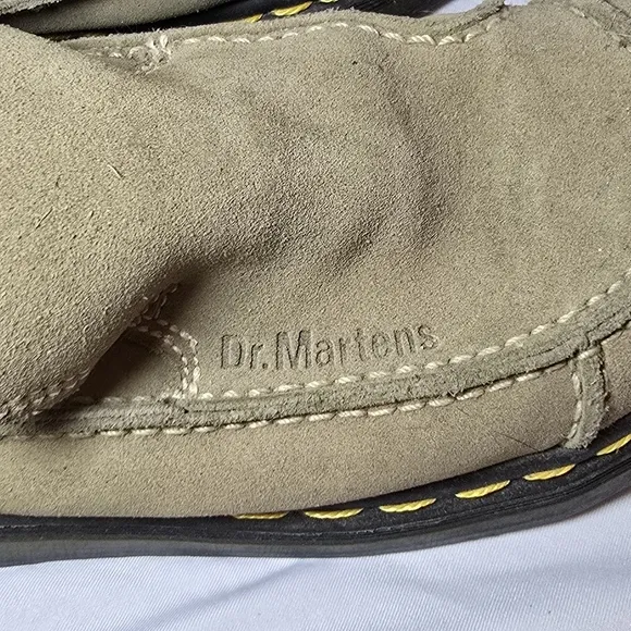 Dr Martens Mens Made In England Slip On Tan Suede Shoes sz 7