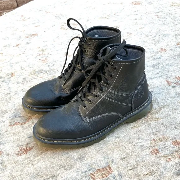 Dr. Martens Roseland EUC Black Leather Boots Mens Sz 12