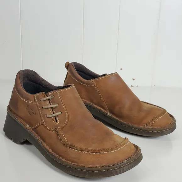 Dr Martens size 5 brown slip on healed moccasin