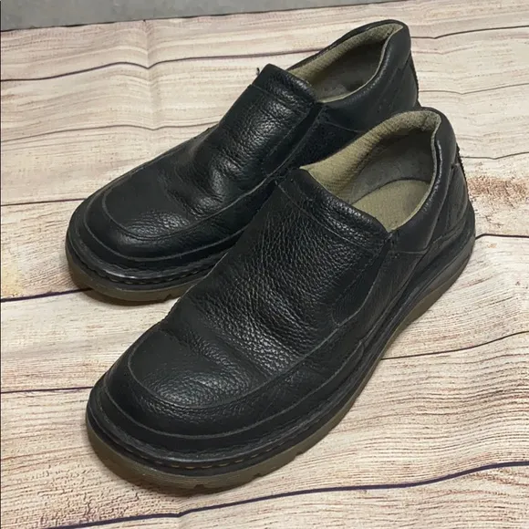Dr. Martens Slip One ShoesS black leather. Size 10