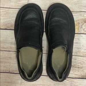 Dr. Martens Slip One ShoesS black leather. Size 10