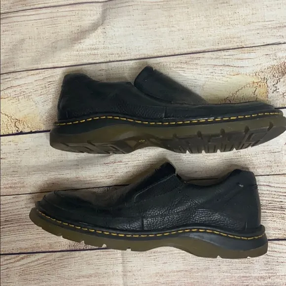 Dr. Martens Slip One ShoesS black leather. Size 10