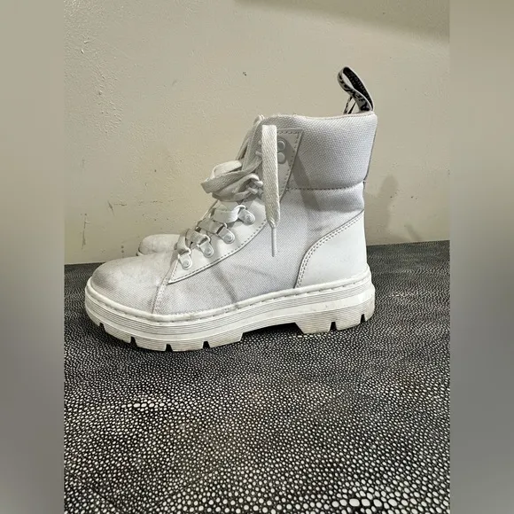 Dr. Martens White High-Top Sneakers