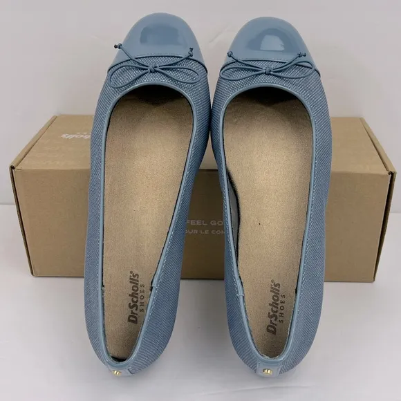 Dr SCHOLL’S WEXLEY BOW LOAFERS, OXIDE BLUE COLOR, ODOR-BAN, SIZE 11M, EUR 42
