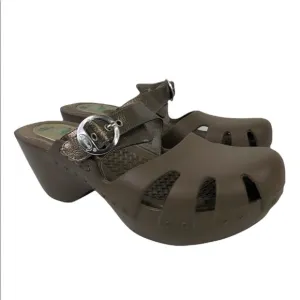 Dr. Scolls Womens Rubber Clog Shoes Size 9