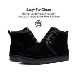 Dream Pairs Men's Winter Boots Suede Snow Boot Leather Mid-Calf Shoes sz Size 12