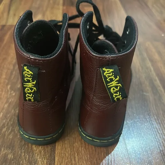 Dr.Marteen Red and Black High-Top Sneakers