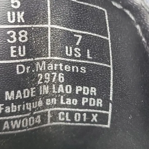 Dr Martens Virgina Women's Boots Size 7 Black Chelsea Shoes 2676